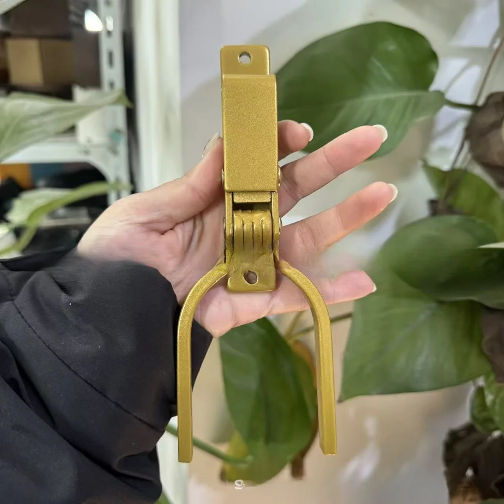 

Защелка для ворот для мгновенного замка, дверная защелка, автоматический пружинный замок, оцинкованная сталь для садовой решетки, дверь для хранения