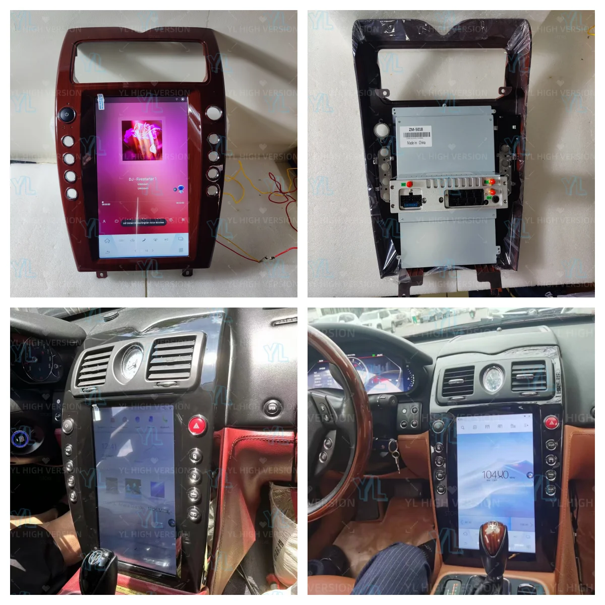 

FY 13,9-дюймовый автомобильный радиоприемник с сенсорным экраном Android 13.0 Carplay для Maserati Quattroporte 2004-2013, головное устройство GPS Navi Bluetooth 5,0 5G