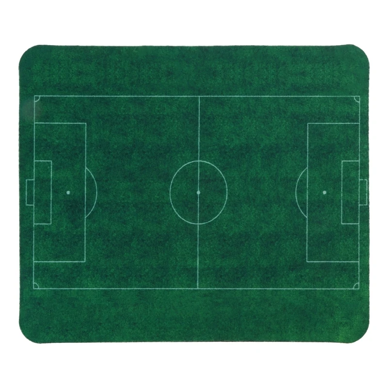 Football Grass Pads Rubber with Stitched Gaming for Men Women Non-Slip Square Mouse pad for Working