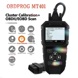 OBDPROG MT401 Cluster Correction Tool OBD2 Scanner Cluster Adjust Diagnose Cluster Reset Diagnostic Tools