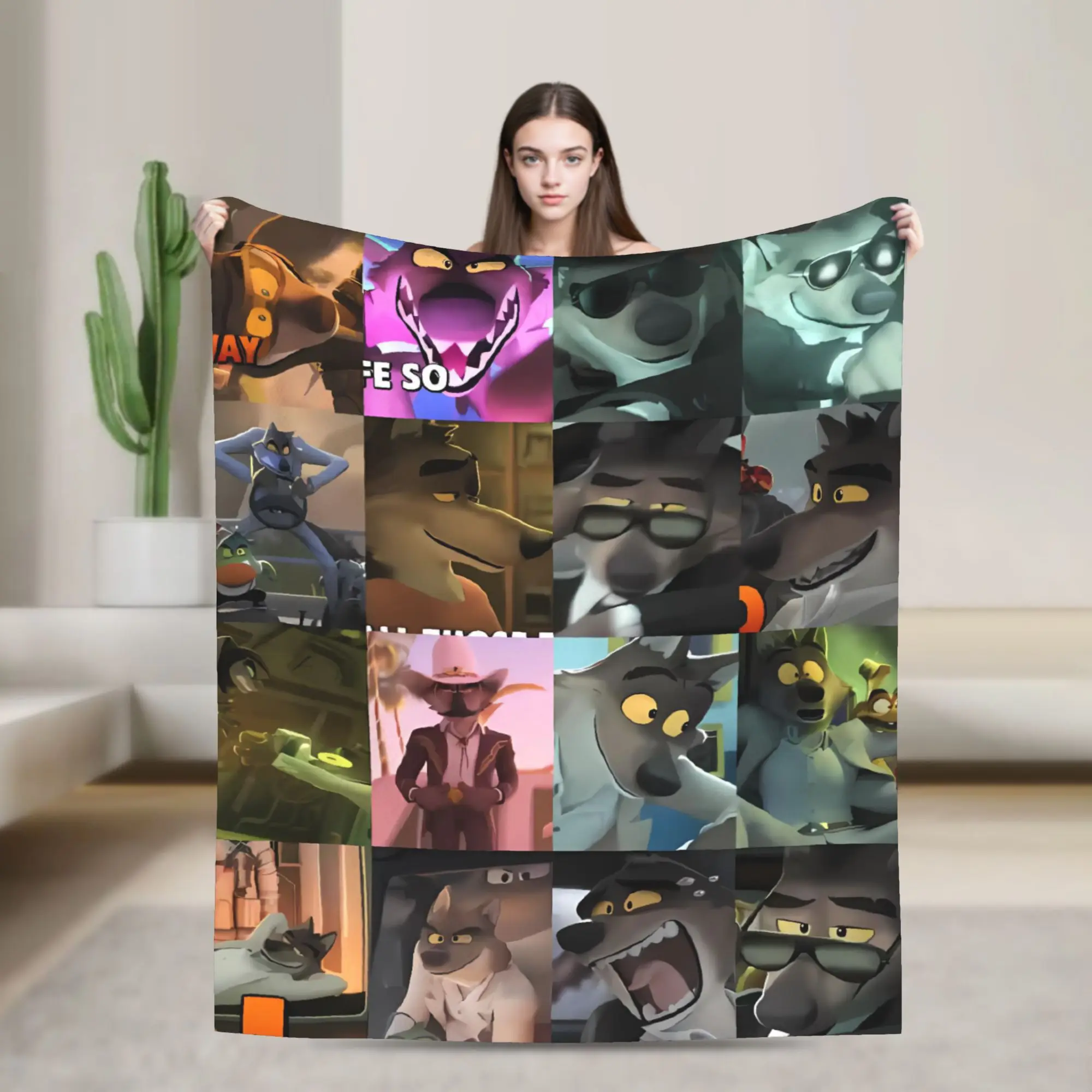 بطانية دافئة السفر الأشرار جديد أنيمي فيلم رمي بطانية الفانيلا المفرش للخارجية الرسم أريكة غطاء سرير #1