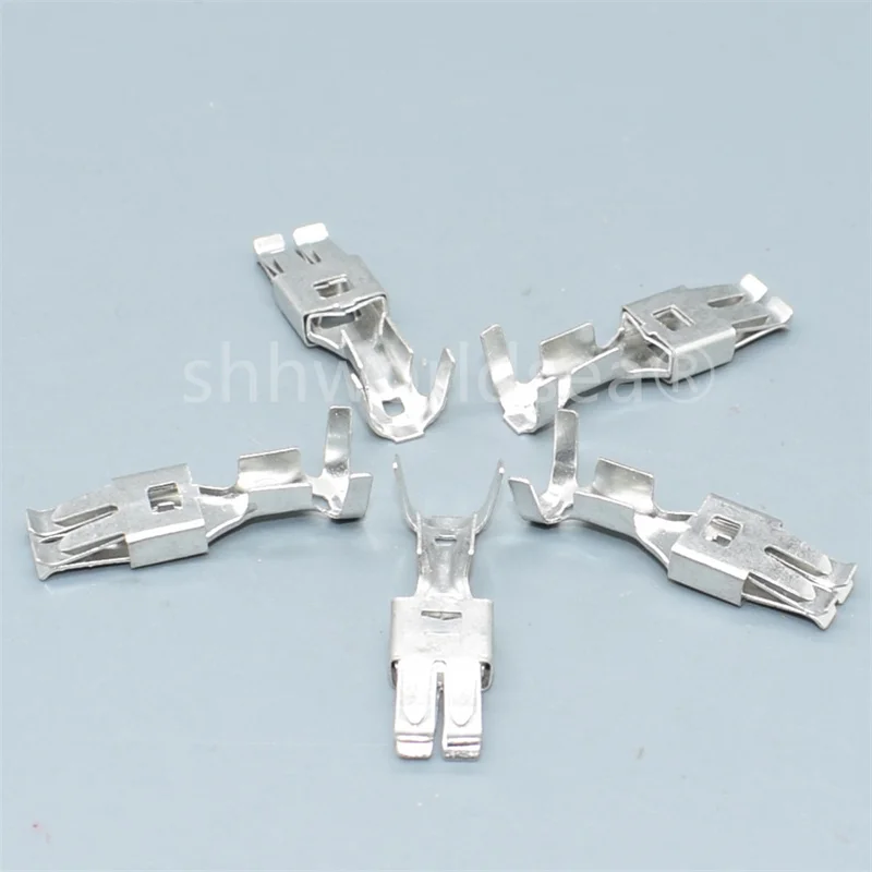 Shhworldsea 10pcs auto car splices wire 6.3mm big Crimp terminal Non-insulated automotive female connector pins 926965-1  DJ6218