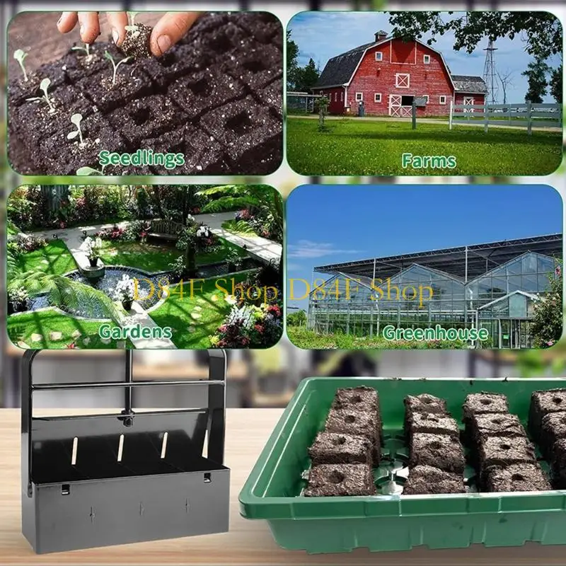 D84F Soil Blocker 4 Cell Soil Block Maker  Handheld Block Maker for