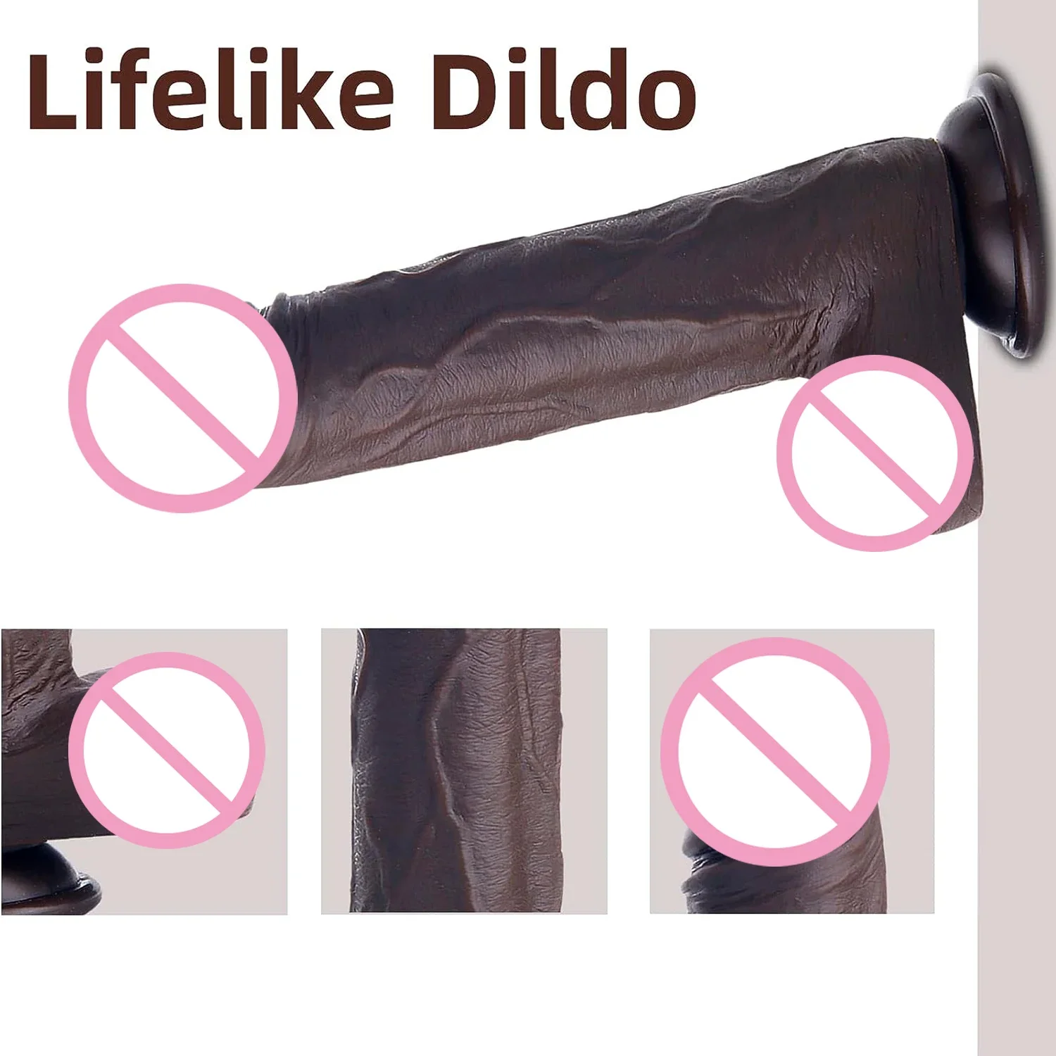 Consolador realista de empuje para Pene negro, Juguetes sexuales para mujeres, vibrador de calefacción vibrador telescópico, punto G, estimulación Anal, pene