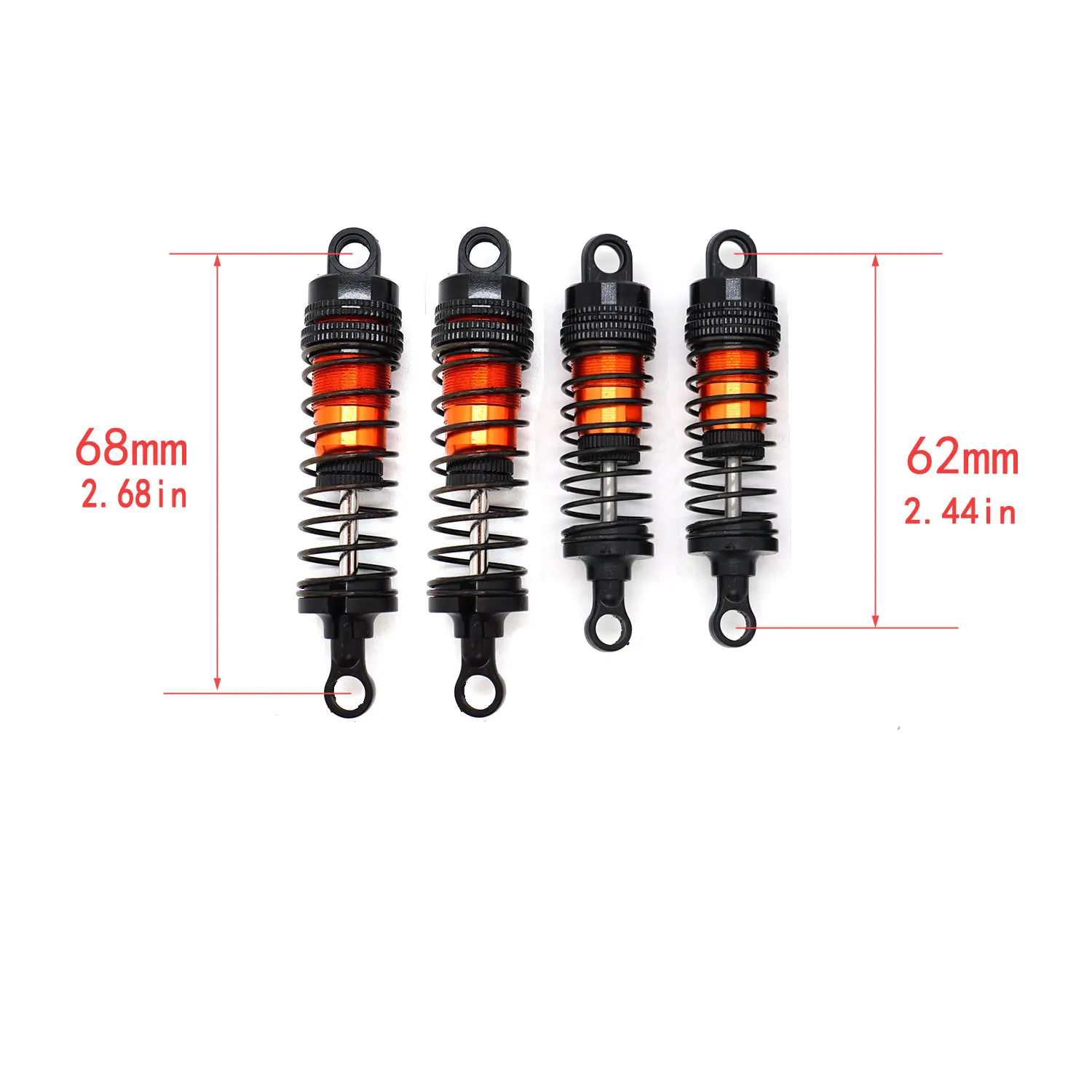 4PCS YSIDO Stoßdämpfer Dämpfer für Wltoys 144001-02 144010 124007 124008 124016 124018 124019 1/12 1/14 RC Off-road Auto Teile – Detail 11