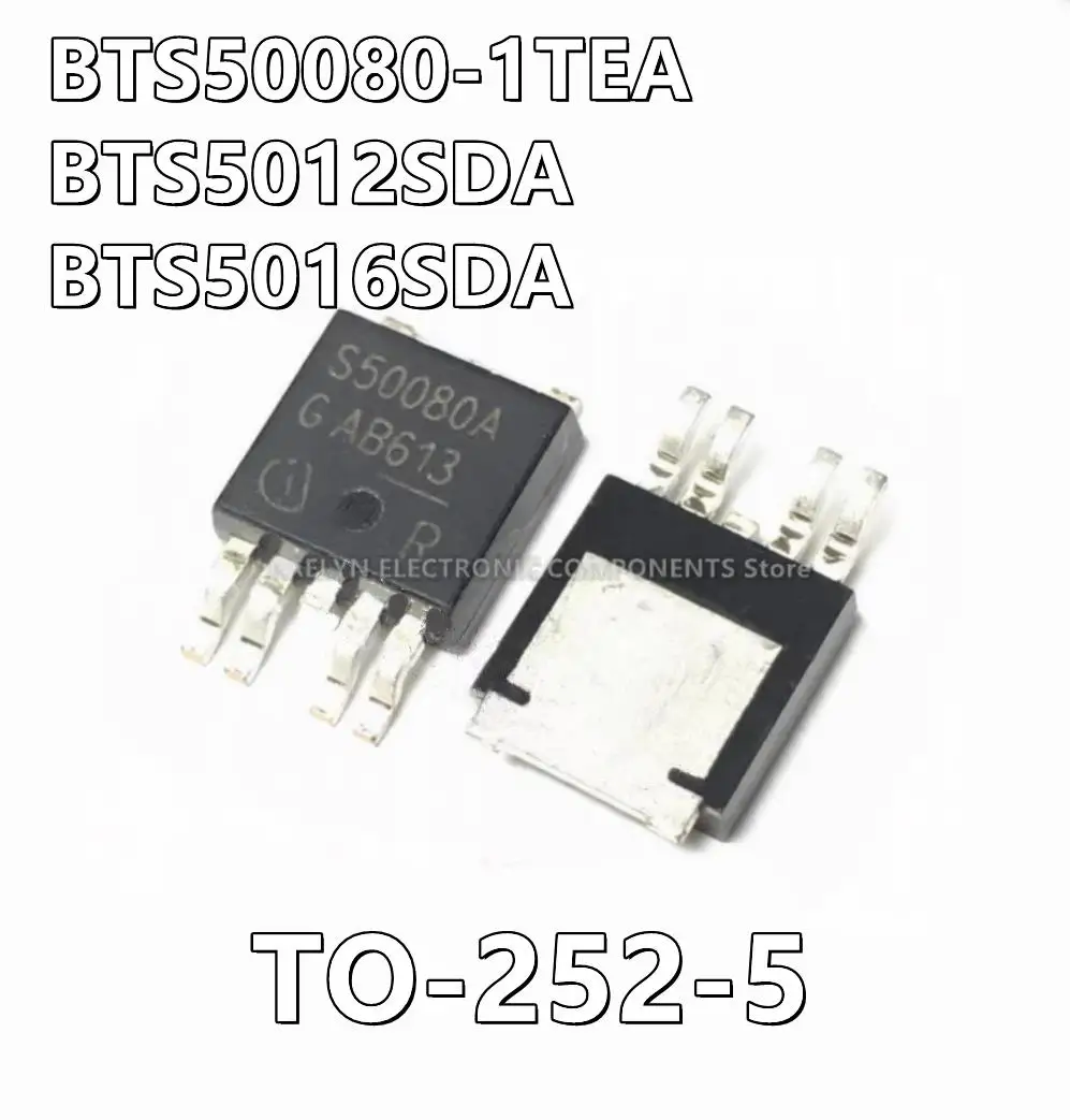 10Pcs/lot BTS50080-1TEA 50080A  BTS5012SDA 5012SDA BTS5016SDA 5016SDA Power Switch/Driver 1:1 N-Channel PG-TO252-5