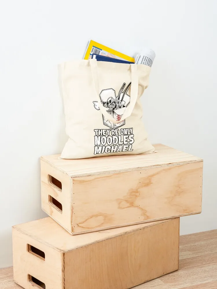 They're Only Noodles Michael Tote Bag tote bags aesthetic hand bag ladies sac pour femme Canvas stote bag