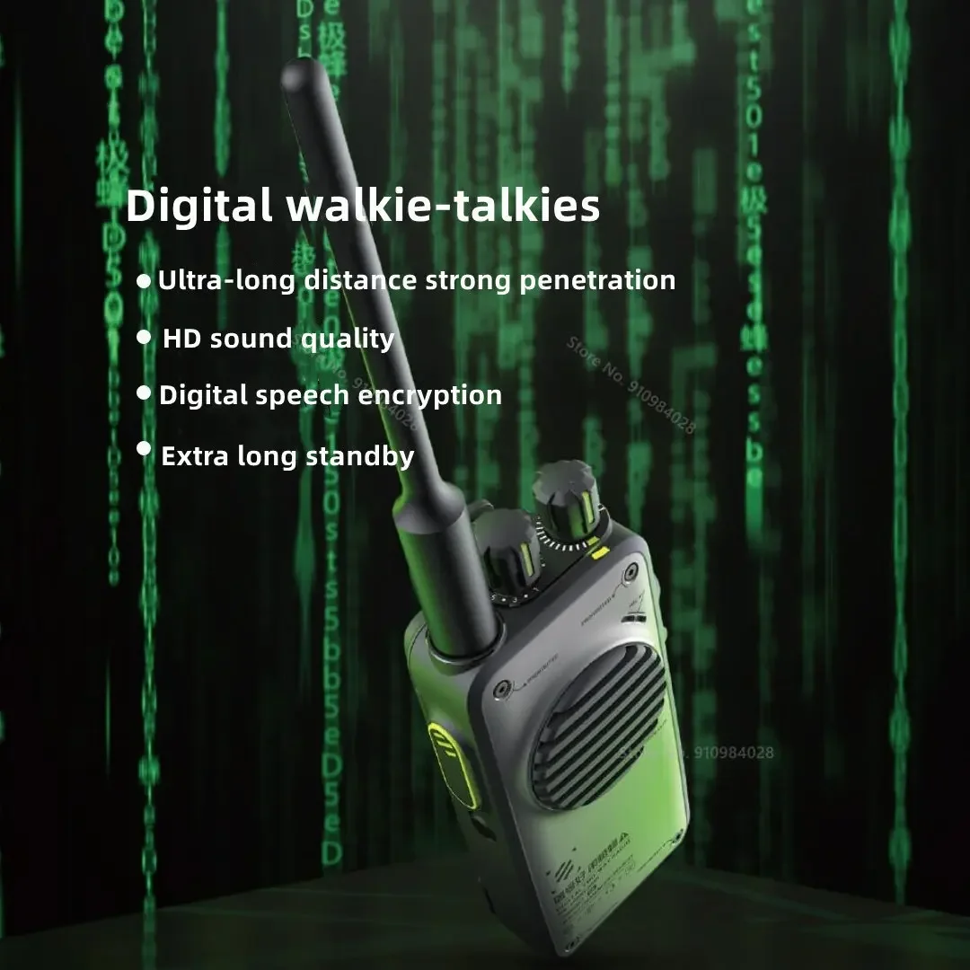 Beebest Digital Walkie-talkies D501 Analog TDMA Dual Time Slot  Long Distance Strong Penetration Two Way Radio 60 Hours Standby