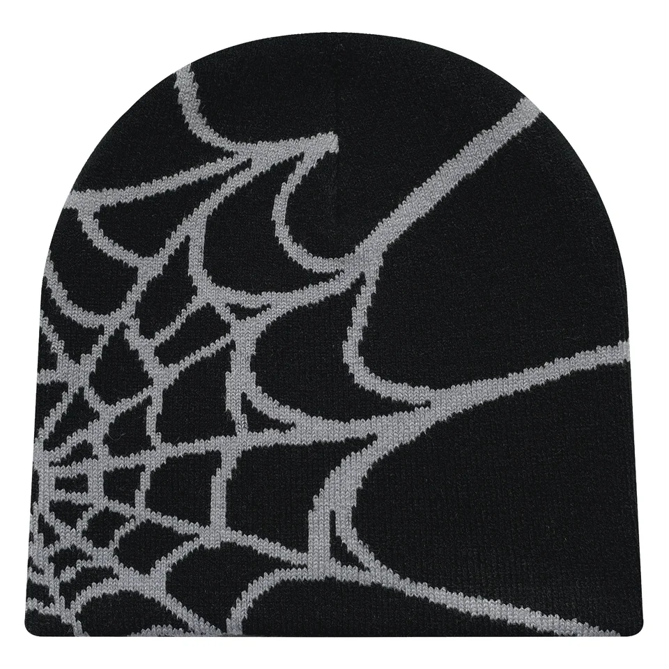 Four Seasons Men's and Women's Universal Y2K Knit Hat Spider Web Riding Outdoor Sports Fashion Hat, image 5