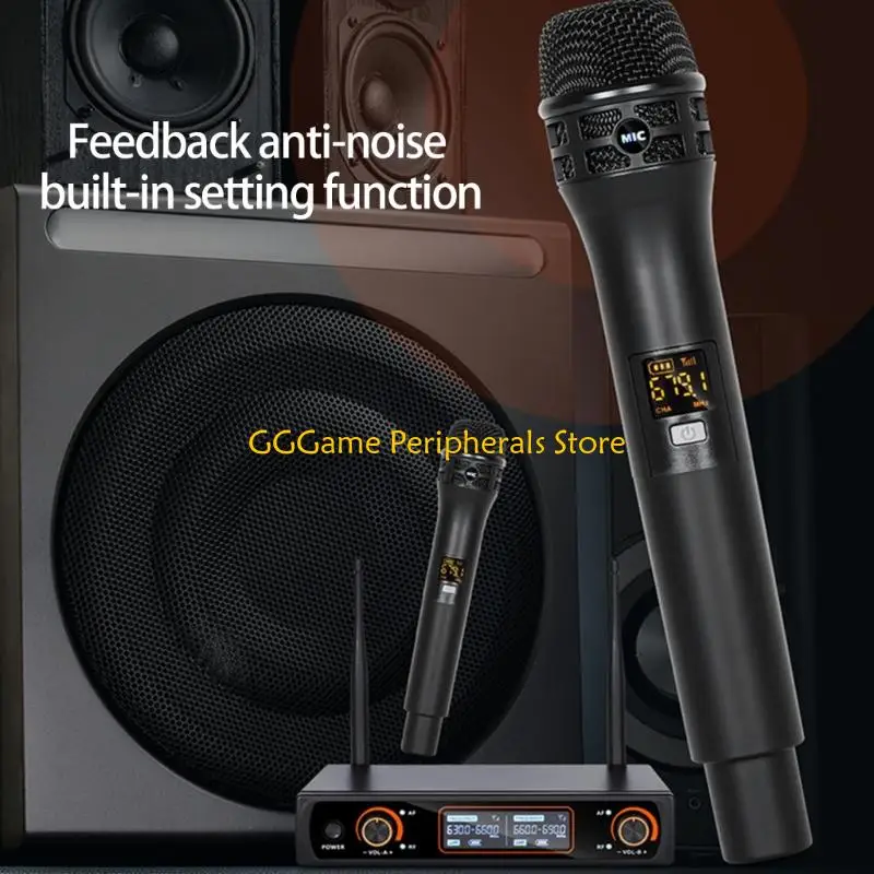 مُعدِّل تردد الميكروفونات اللاسلكية المزدوجة U55B لدعم المطربين المتعددين #4