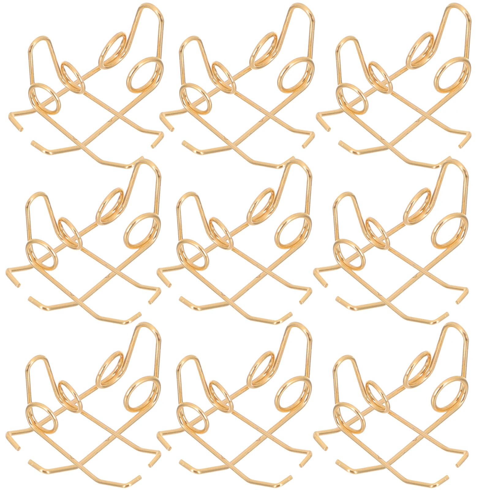 

20 Pcs Trumpet Bottom Valve Caps Small Accessories Instruments Spit Golden Metal Springs