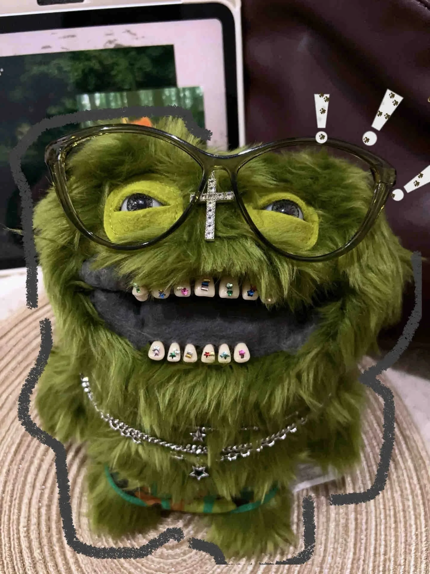 Fuggler Monster Fugg Plush Keyrings Funny Ugly Monster Grin Grin Wide Eyed Weirdo Squidge Sasquoosh Toys Backpacke Pendant