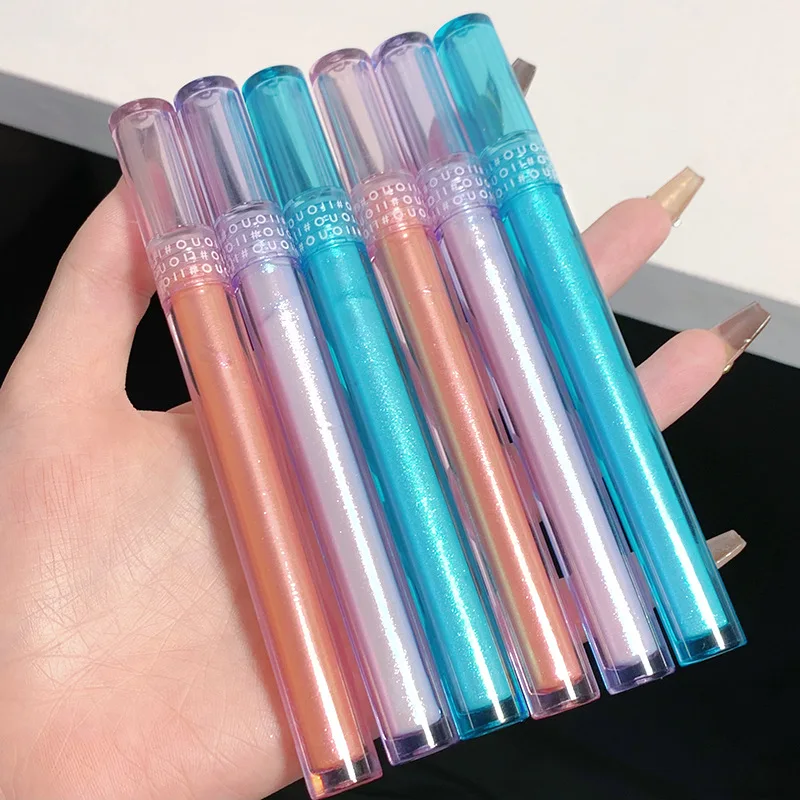 Liquid Eyeshadow High Color Color Waterproof Quick Dry Lasting Non-Fade Pearl Glitter Eyeshadow Stick Women\'s Eye Makeup