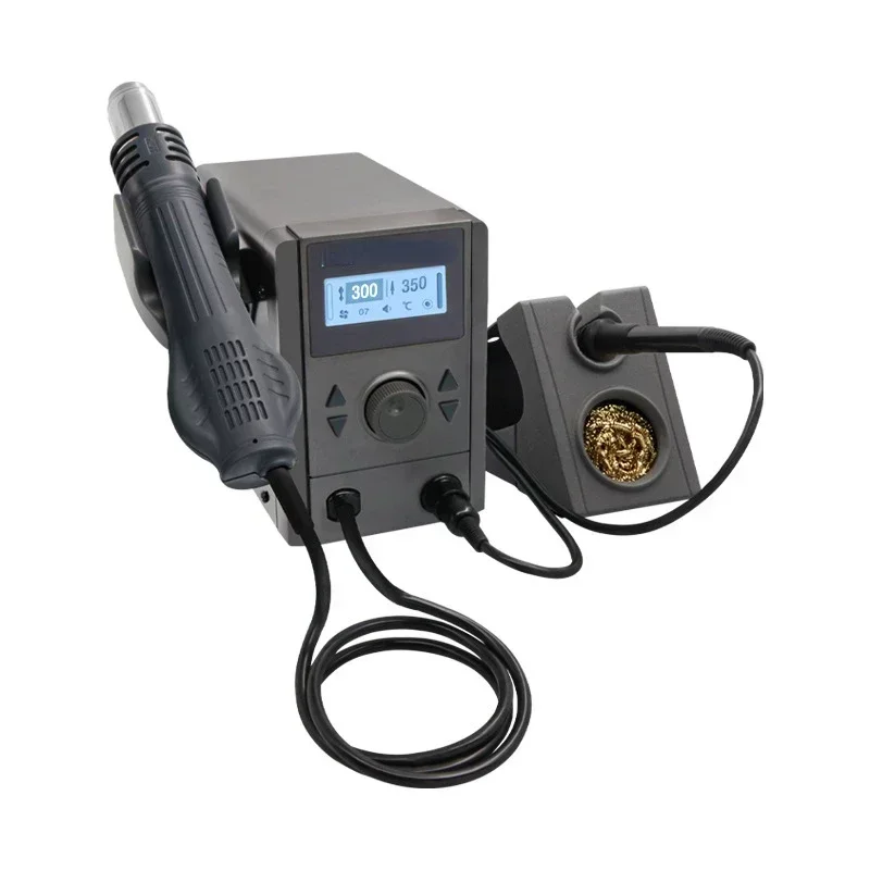 Suitable for 707D hot air gun 2-in-1 digital display reflow station with adjustable temperature and three channel soldering iron