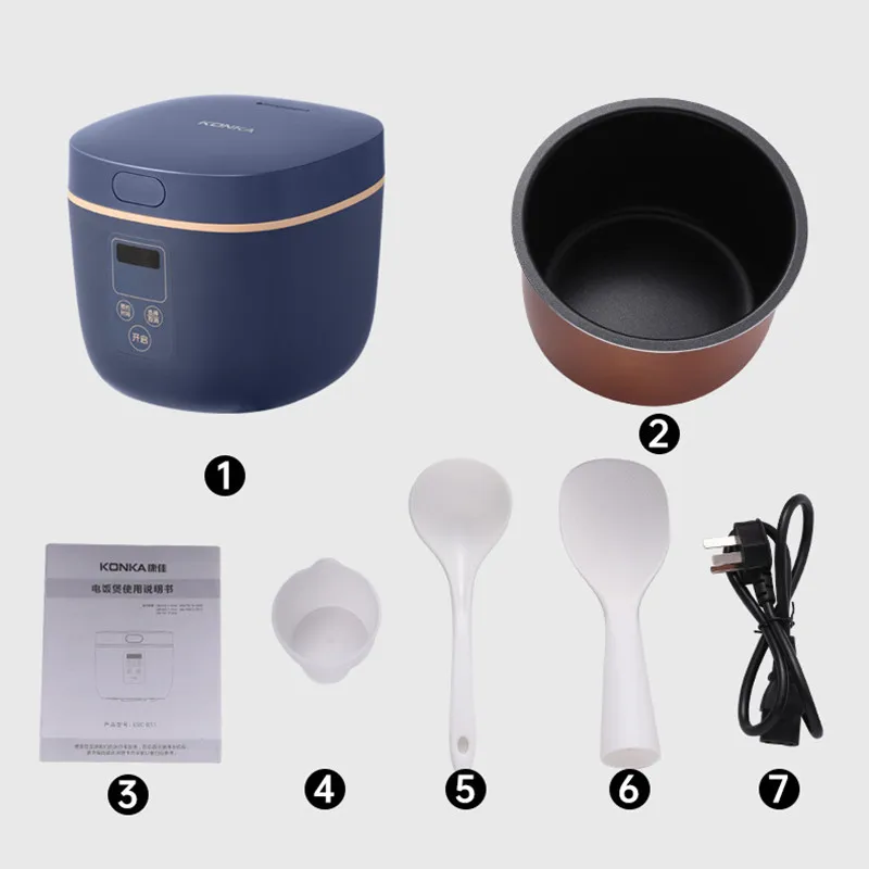 

2l Rice Cooker Portable Mini Rice Cooker Multi-function Appointment Temperature Control Non-stick Cute Rice Cooker