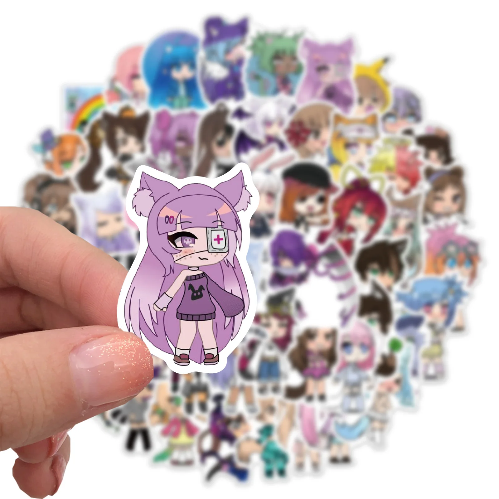 10/30/50pcs  Gacha Life Games Cartoon Sticker Kawaii Cute Stickers Phone Laptop Diy Scrapbook Aesthetic Art Decal Decor Stickers