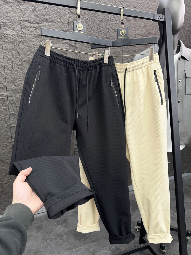 

Svip Slim Fit повседневные брюки дышащие легкие эластичные мужские брюки на талии весна-лето удобные прохладные брюки