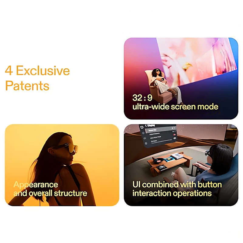 نظارات Xreal One AR الذكية - 3840x1080 |   رقاقة X1 |   الأصلي 3 DoF |   الصوت بواسطة القاعدة |   شاشة واسعة للغاية