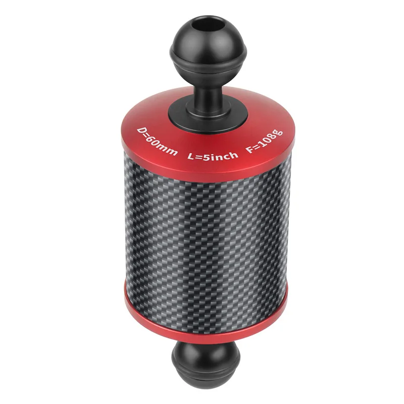 Verbesserter Tauch-Auftriebsarm, Dual-Kugelkopf, D60 mm, schwimmender Arm, Tauchtablett-Verlängerungshalterung für Gopro 11 Insta360 X3 SLR-Kamera – Detail 17