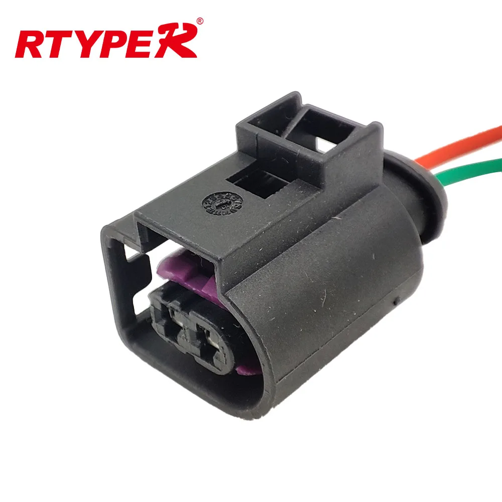 2 Pin Pigtail Plug Wiring Connector Accessory 4D0971992A Fit For VW Volkswagen Golf & GTI Jetta Beetle Passat Audi A3 A4