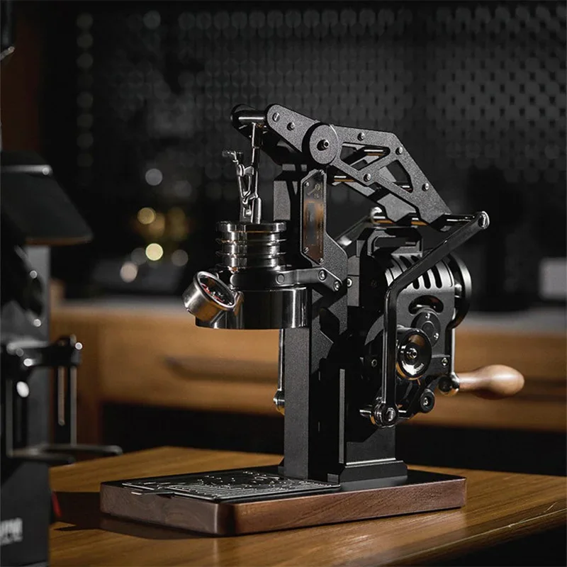 Semi-Automatic Manual-Pressure Espresso Machine; Fully Mechanical Extraction with Pressure Conversion; 58MM Handle Filter Basket