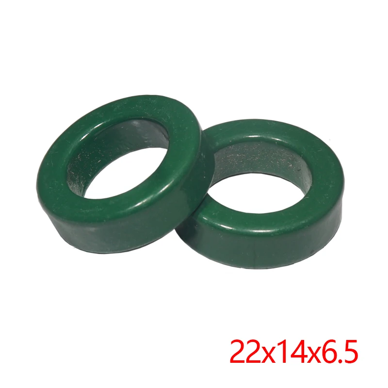 【20-10PCS】Anti-interference Filter Inductor 22x14x6.5mm Mn-Zn High Conductivity Green Ferrite Core Ring