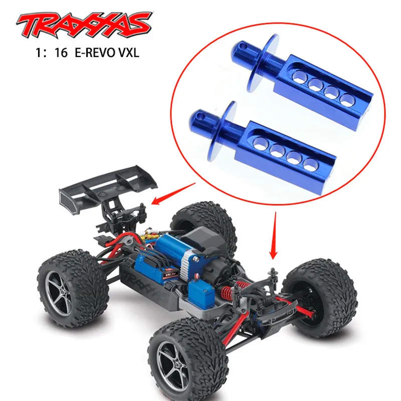 Frente de metal e traseiro Corpo Posts, Montar Shell Coluna, Peças de Atualização, Acessórios para Traxxas Mini E-Revo E Revo Slash, 1/16 RC Modelo de Carro