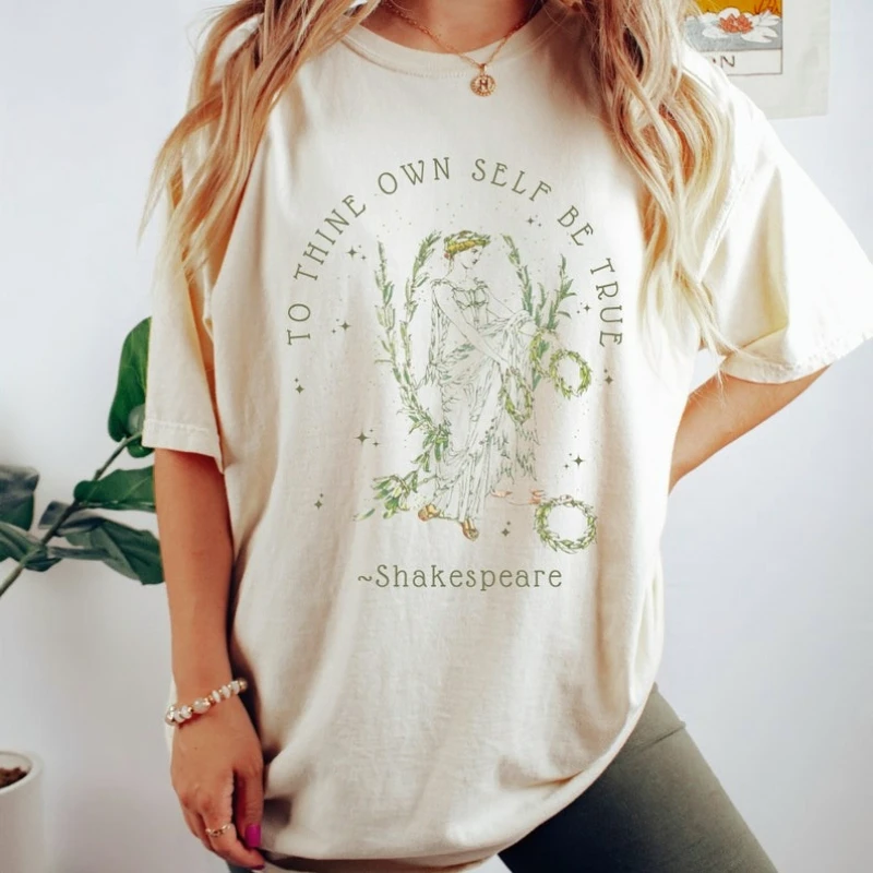 Hamlet Shirt Shakespeare Unisex T-Shirt Cottagecore Feminism Poet Bookish Mystical Comf Commuter All-match Graphic Tshirts