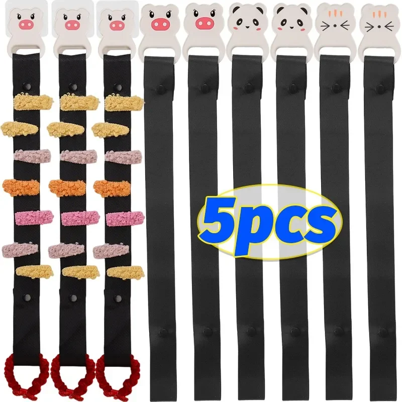 5/1pcs Hair Bows Organizer Hair Clips Rope Hanging Storage Strap Princess Girl Hairpin Headband Holder Space Saving Accessory