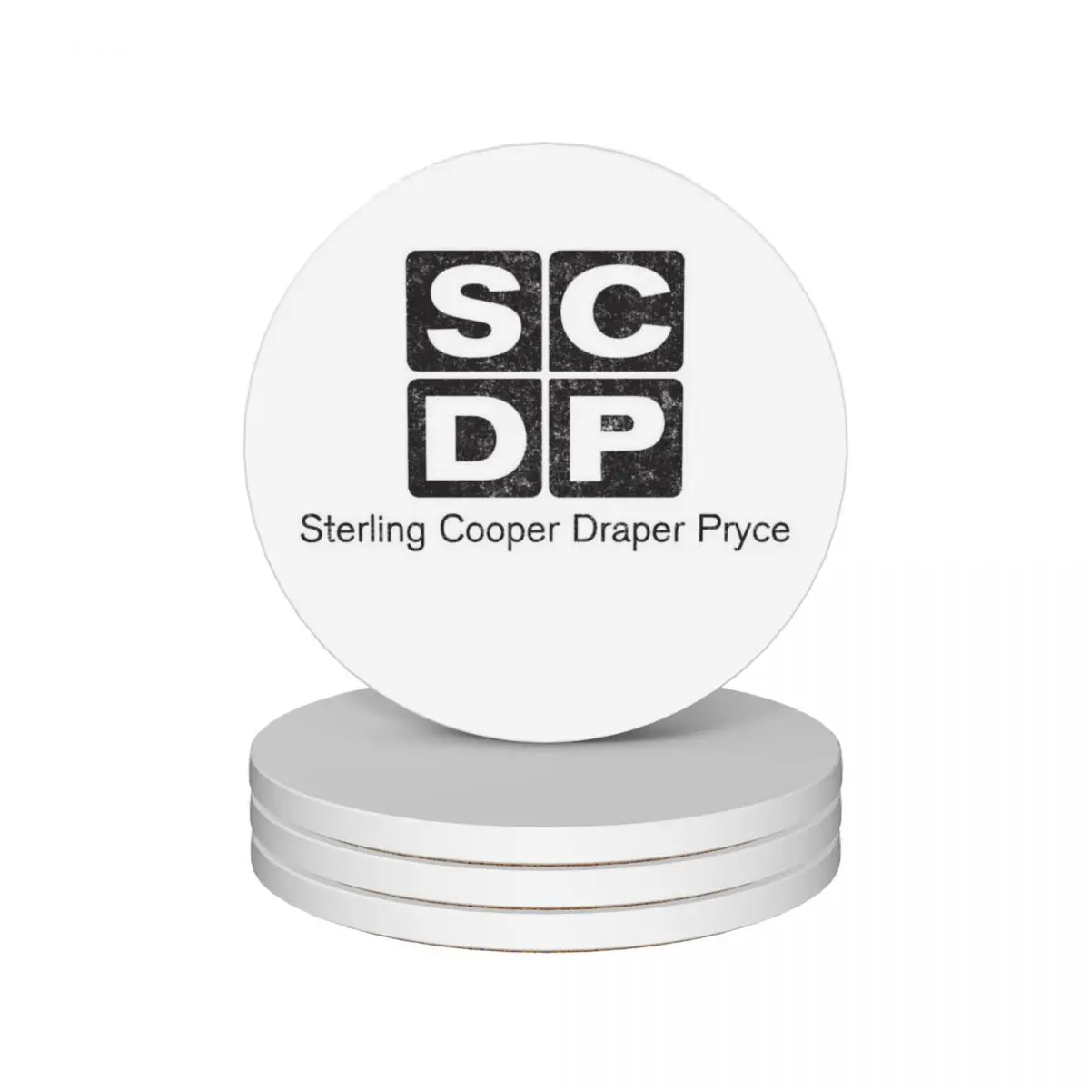 

Sterling Cooper Draper Pryce - vintage logo Ceramic Coasters (Set of 4) christmas mug set ceramic tea cup holders Coasters