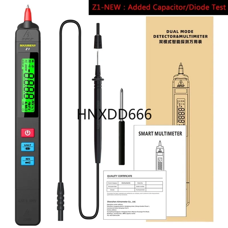 

Digital Voltage Detector Non-Contact Electric Pen for DC AC Live Wire Testing Multimeter