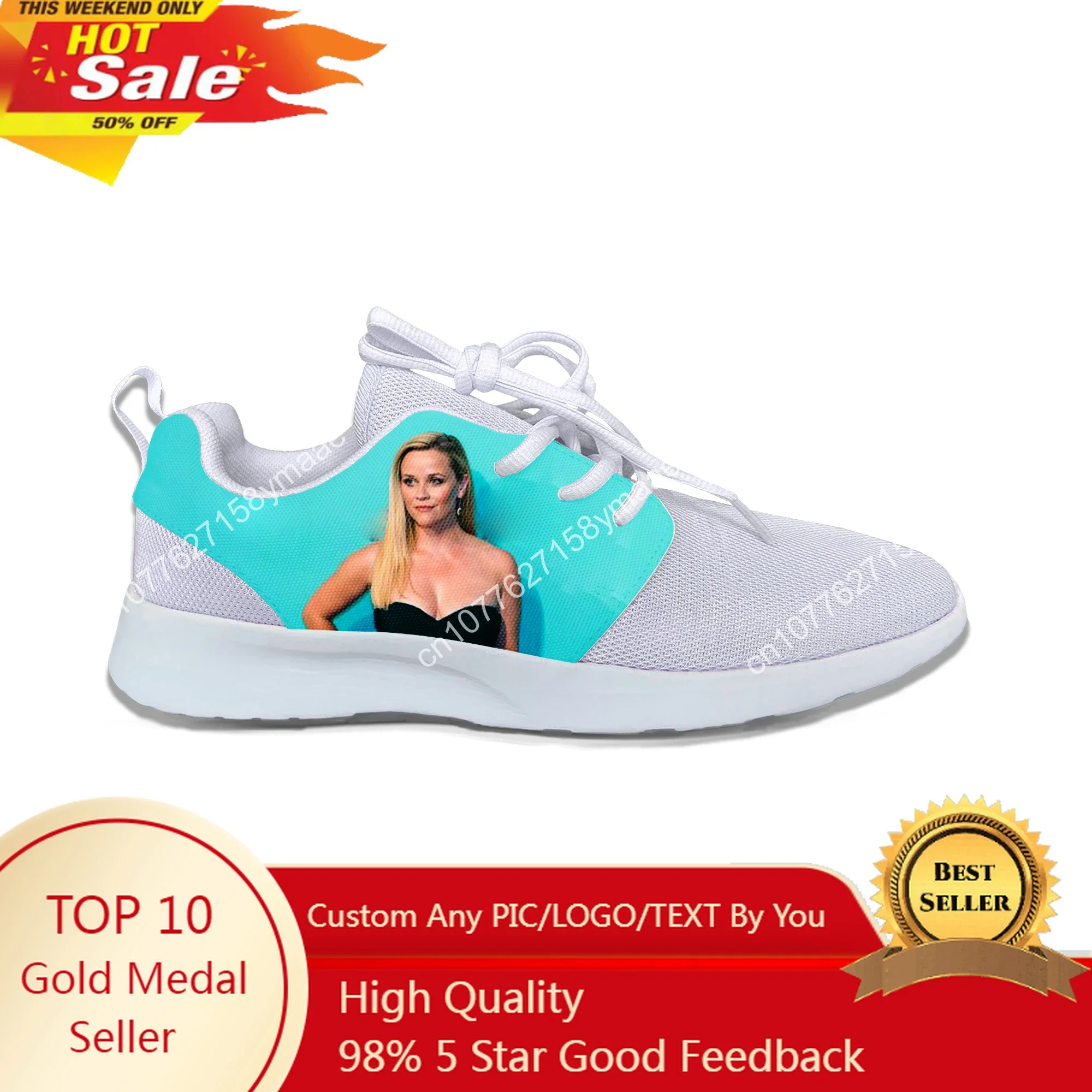 Hot Cool Fashion Pop Summer High Quality Sneakers Casual Shoes Men Women Reese Witherspoon Sports Shoes Mesh Running Shoes