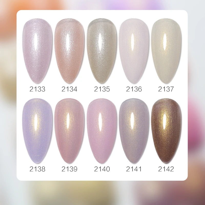 Clou Beaute 15ml Glitter Smalto per unghie Nude Shiny Glitter Soak Off Semi Permanente Vernis Base Top Manicure Primer Gel per unghie