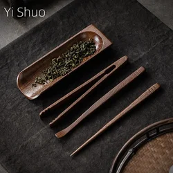 Door Frame Tea Holder Tea Ceremony Tea Holder Tea Clamp Tea Needle Tea Spoon Kung Fu Tea Set Dry Pour Four-Piece Set Cha He