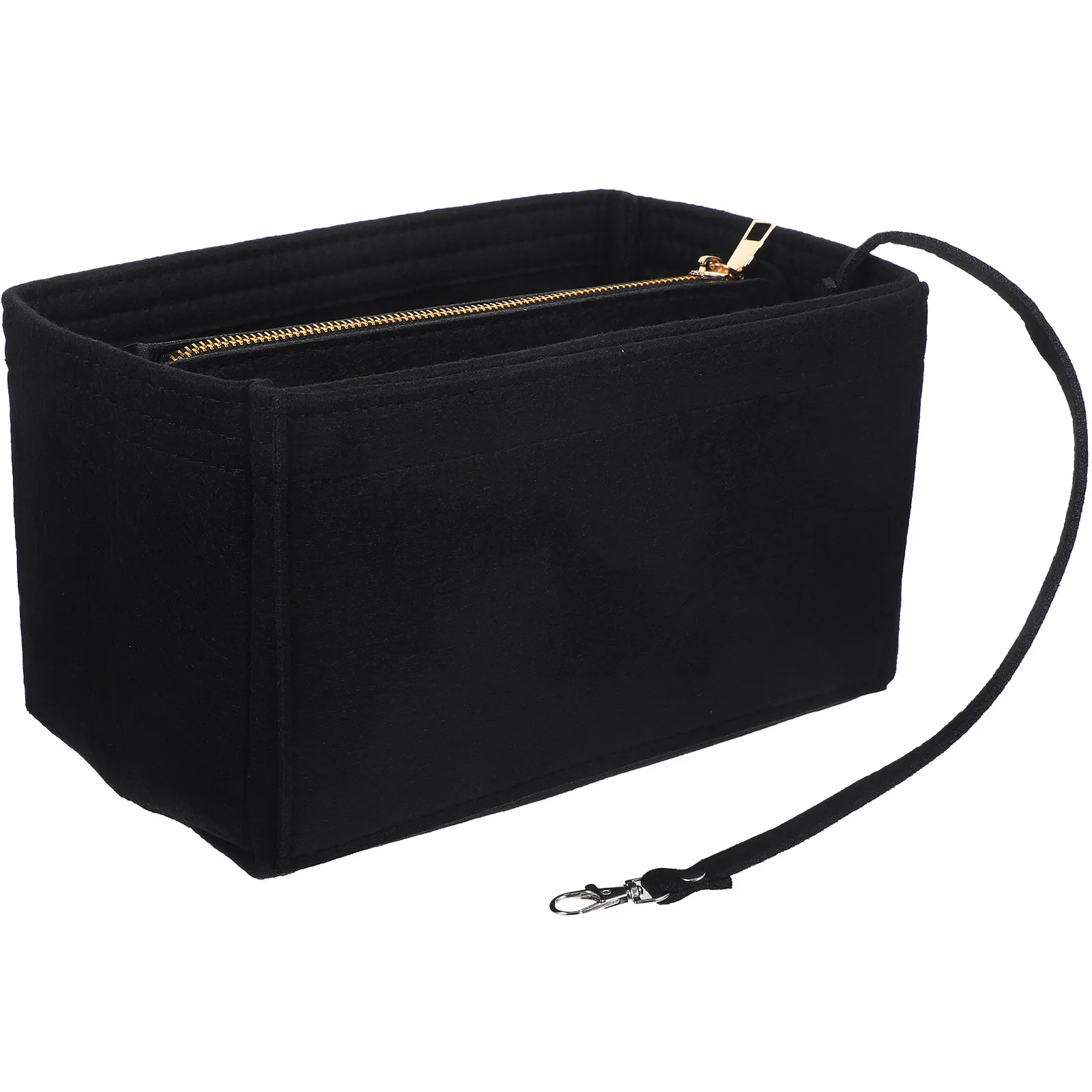 

1 шт. войлочная сумка-органайзер премиум-класса для косметики, компактный портативный многофункциональный чехол для хранения, пенал для карандашей