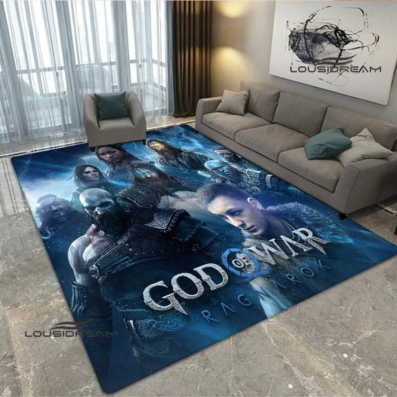 

Game god of war printed carpet living room bedroom carpet non-slip carpet room decor photography props area rug birthday gift