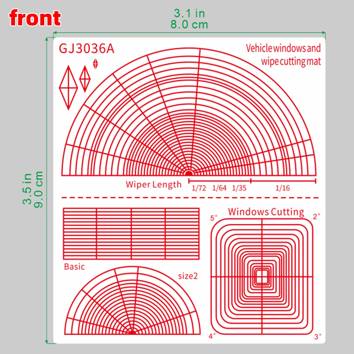Modellbau-Malwerkzeuge, Fenster-Färbemittel & Verwitterungswerkzeuge, Washi-Klebeband, Schneideschablonen, universell für alle Maßstäbe – Detail 1