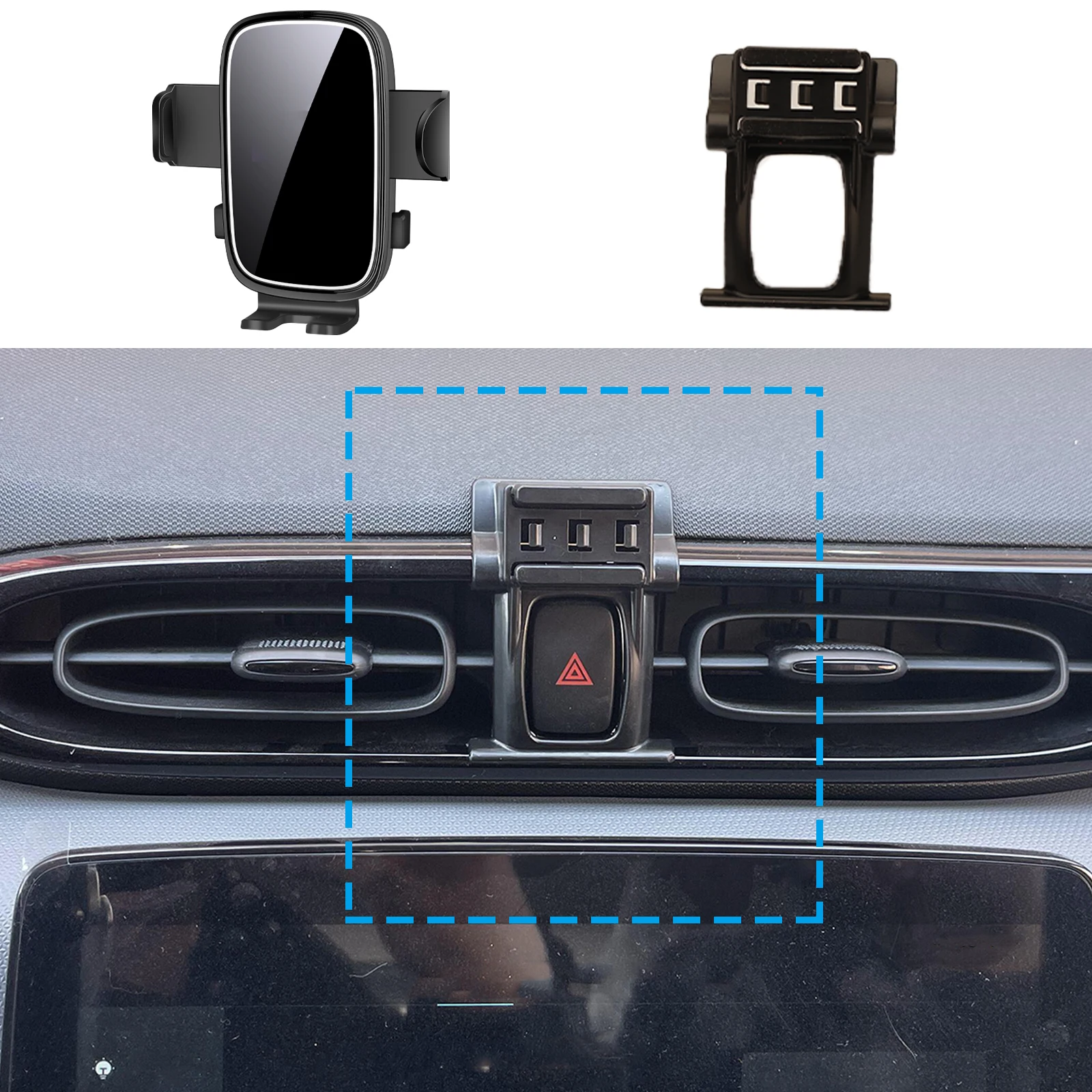 

fit for Leapmotor T03 Custom Fit Phone Holder Mount Dashboard Screen Base No Drill Car​​ accessoires