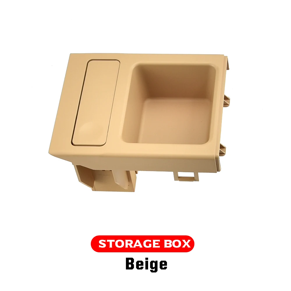 Neue Doppel-Loch-Aufbewahrungsbox für die vordere Mittelkonsole mit Münz- und Getränkehalter für BMW 3er Serie E46 323i 318I 98-06 51168217953.