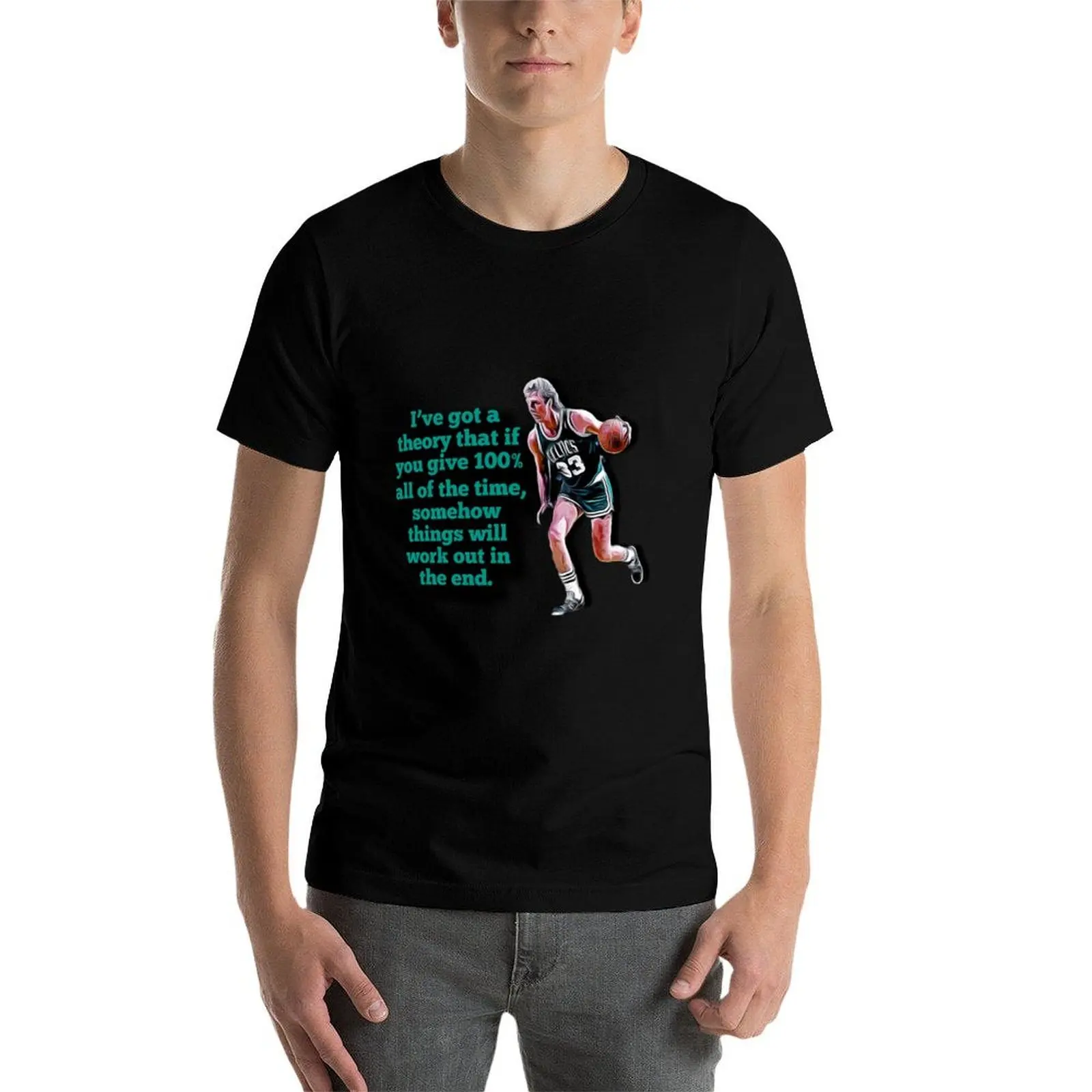 

Larry Bird Quotes T-Shirt t shirts for man cotton soft t shirts with prints T-Shirt