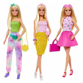 Nuovo ciondolo coordinato alla moda della serie Barbie Hyt61, confezione regalo alla moda splendente, regalo di compleanno per la piccola principessa, giocattolo a sorpresa. 10 best sales giocattoli Barbie - №9