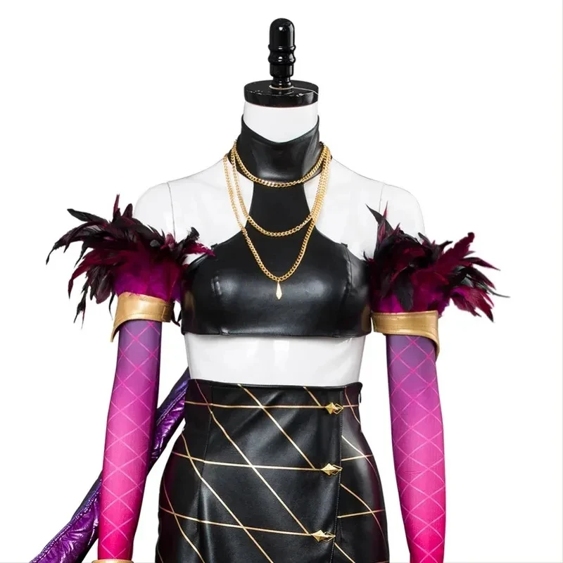 w,3;f'5\b/LOL The Agony's Embrace Evelynn KDA Skin Cosplay Costume Dress For Women Girls Outfit Halloween Carnival Cos6;h\b.8'k/ view 6