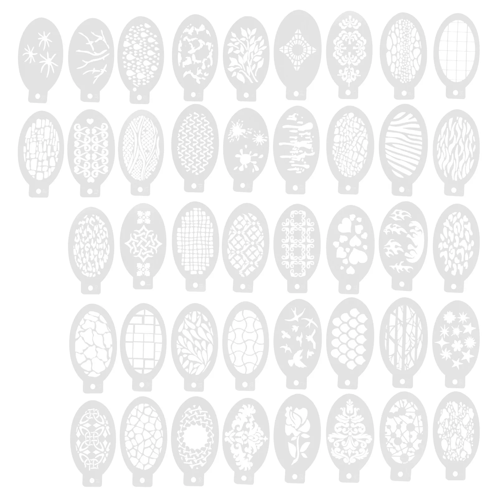 42個入りフェイスペイントテンプレート-再利用可能-正確なカット-目を保護する-子供や大人にも安全-簡単に洗浄できるメイクアップステンシル-フェスティバル用