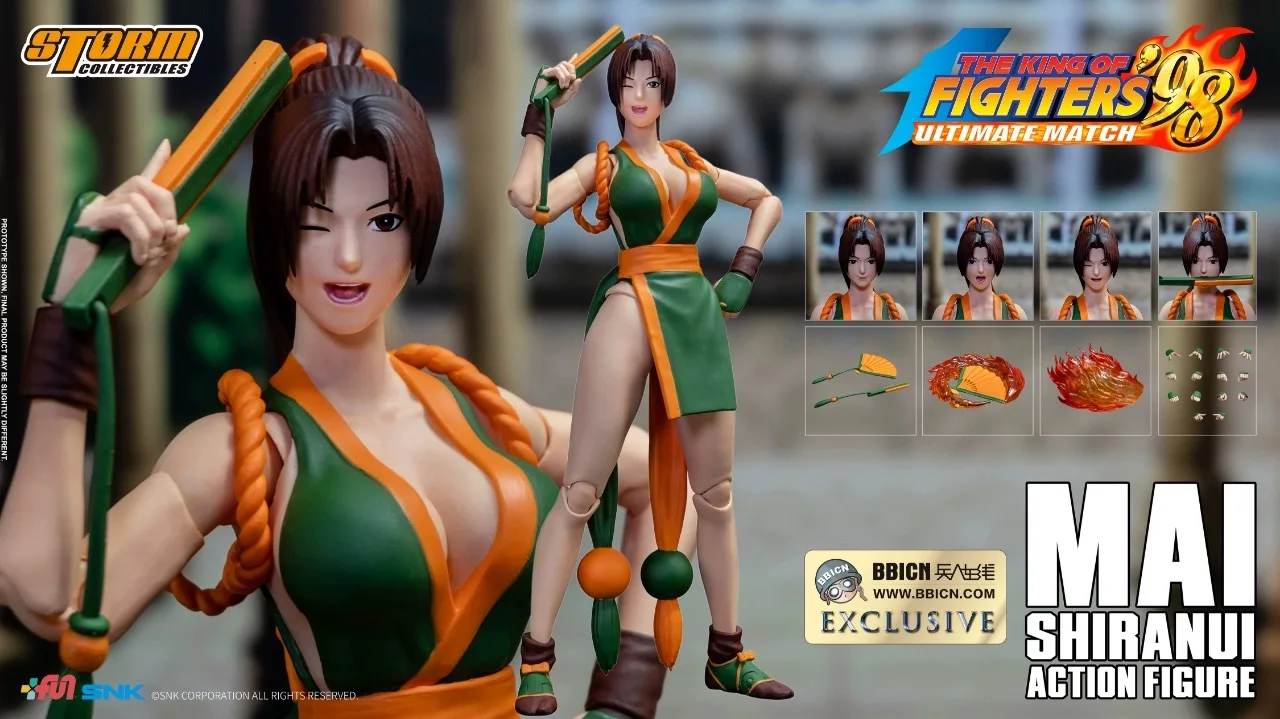 Storm Toy 1/12 The King Of Fighters 98 KOF Mai Shiranui Full Set Model Heterochromatic Edition 6Inch Action Figure Collection