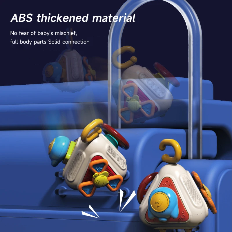 ベビー、感覚玩具、旅行活動、ビジーボール、学習用のモンテッソーリのビジーキューブ細かいモーターのスキル、新生児ギフト