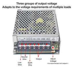T-30W Triple output switching power supply -5v 12v 15v 24v 1A 2A 0.5Athtee group output T-30A/B/C/D