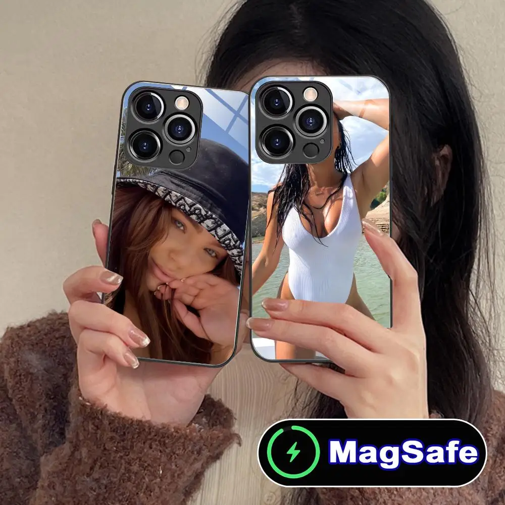 

Oana Gergory Mobile Phone Case for iPhone 16 15 14 13 12 11 Pro Max Plus Mini MagSafe Glass Colour Printing Smartphone Cover