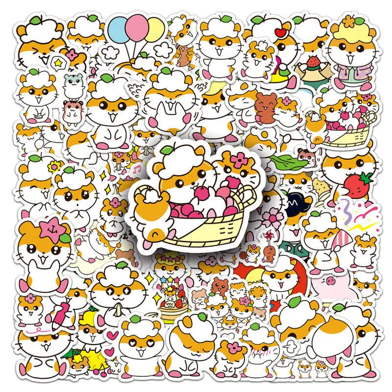 50 pièces Sanrio Corocoro kuririn Pcv étanche auto-fait Graffiti autocollants Iapd papeterie vélo décoration autocollants fille cadeau
