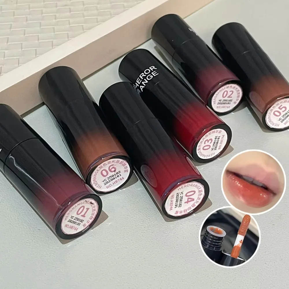 

6 Color Moisturizing Lip Gloss Non-Fading Waterproof Mirror Lip Glaze Non-Stick Cup Watery Texture Liquid Lipstick Cosmetics