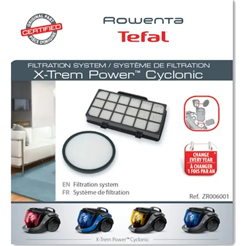 Rowenta X-Trem Power Compatible Hepa Filter Maintenance Kit ZR006001 (100% Imported Real HEPA)